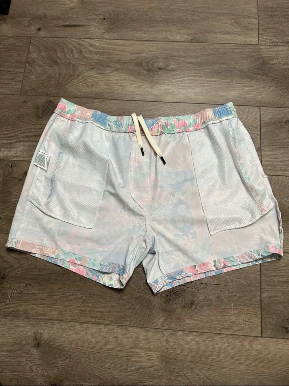 BYLT 5” Baja Swim Training Board Shorts Blue Pink‎ Size XXL